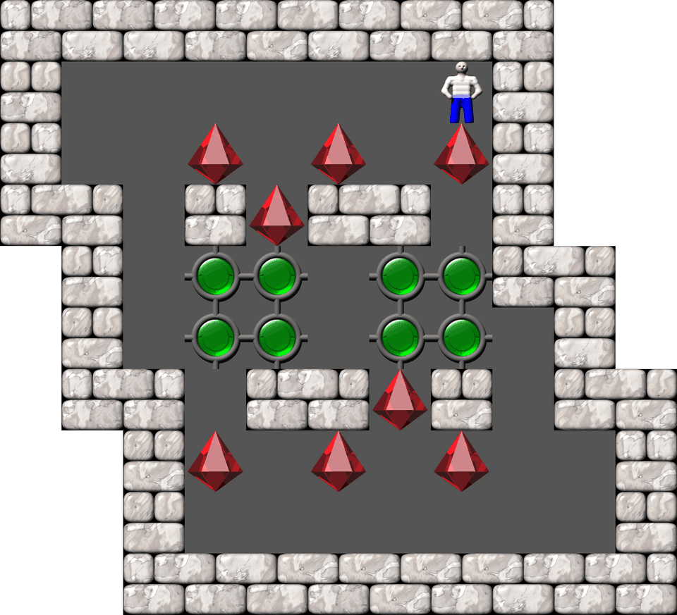 Сокобан Thinking Rabbit Arranged уровень 283